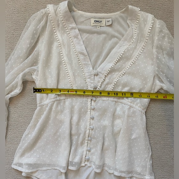 ONLY White Blouse XS - Picture 7 of 8